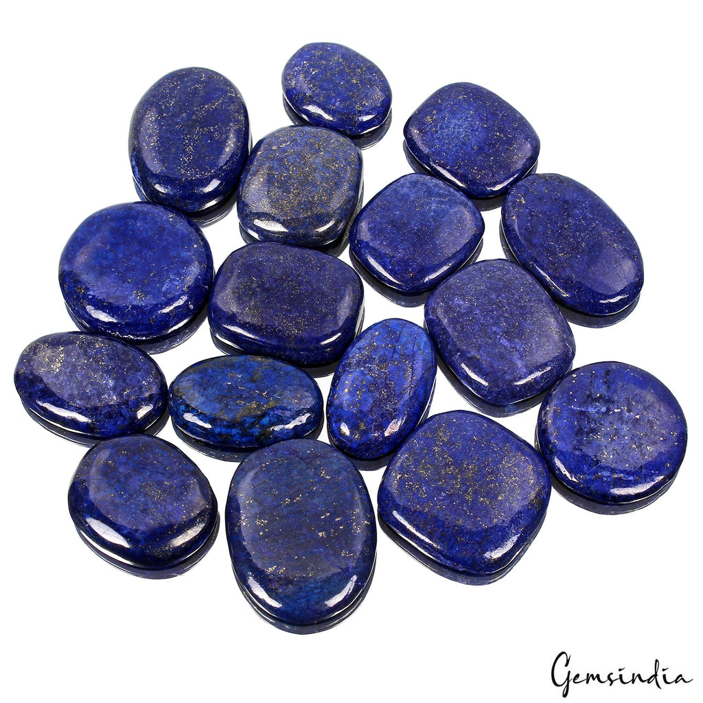 1130 Cts/16 Pcs Natural Blue Lapis Lazuli w Gold Flecks Mix Loose Wholesale Gems
