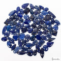 1830 Cts/76 Pcs Natural Blue Lapis Lazuli Gold Flecks Mix Loose Wholesale Gems