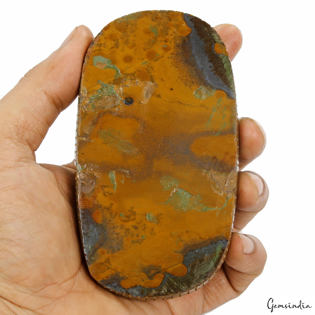 1730 Ct 100% Natural Tiger Eye Carving Oval Floral Carving Museum Size Gemstone