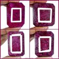 Ruby Lot, Loose Gemstone, Color Enhanced, Red — 4 Pieces, 44mm to 52mm, 1660 Ct, Africa