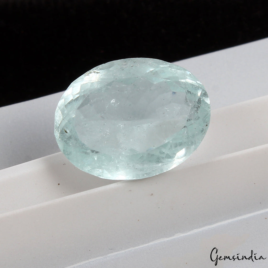 14 Ct Natural AAA Untreated Nice Blue Aquamarine Oval Cut Loose Jewelry Gemstone