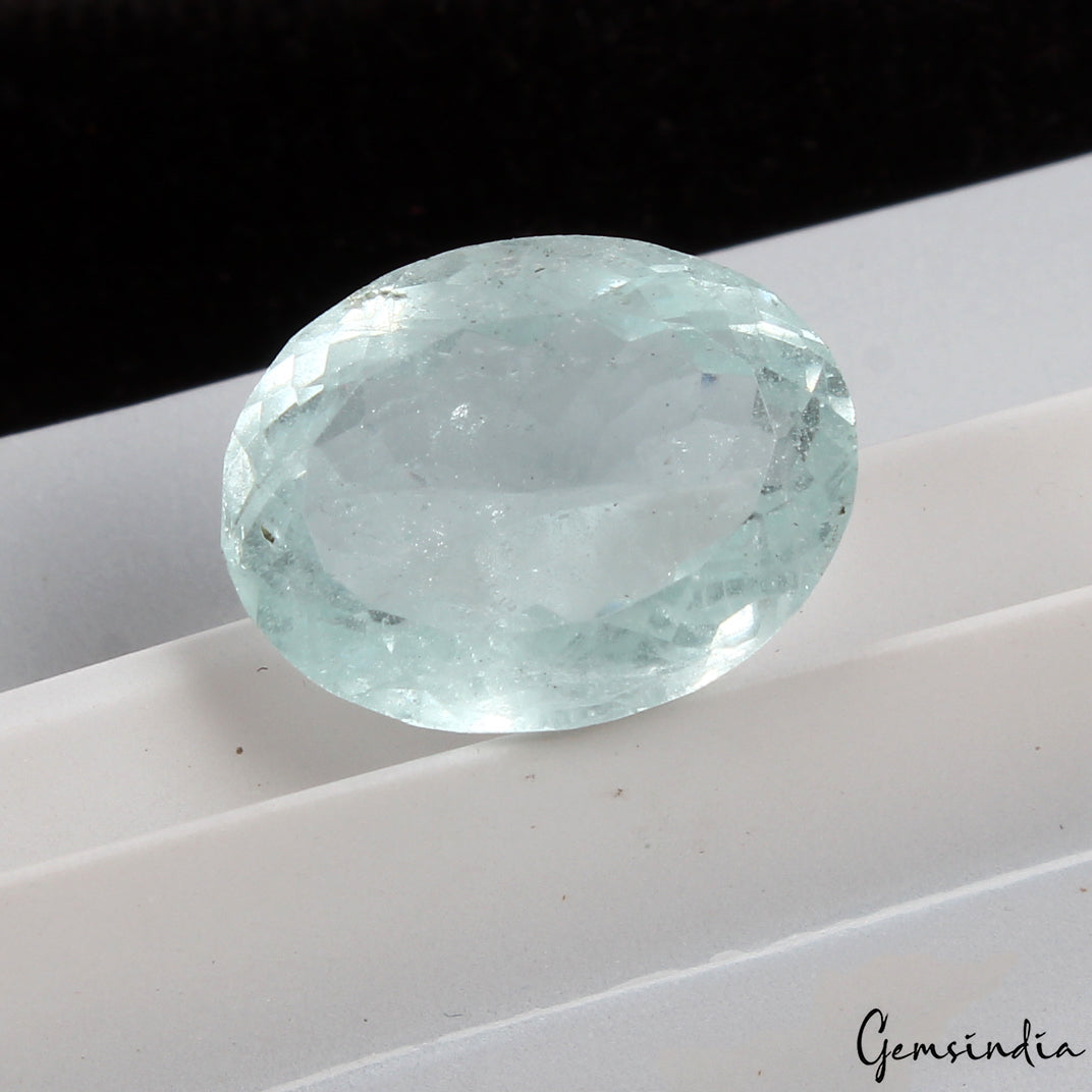14 Ct Natural AAA Untreated Nice Blue Aquamarine Oval Cut Loose Jewelry Gemstone