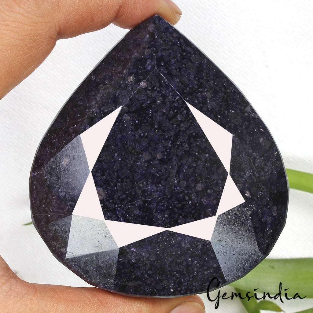 Sapphire Loose Gemstone, Color Enhanced — 81x75x41 mm, 2300 Ct, Madagascar