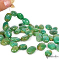 560 Ct/46 Pcs Natural Brazilian Green Emerald Oval Drill Cab Bead Loose Gems Lot