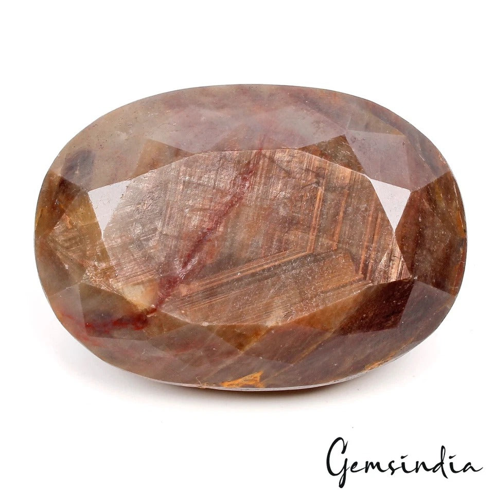 850 Ct Natural Untreated Brown Sapphire with Red Streaks Museum Grade Gemstone