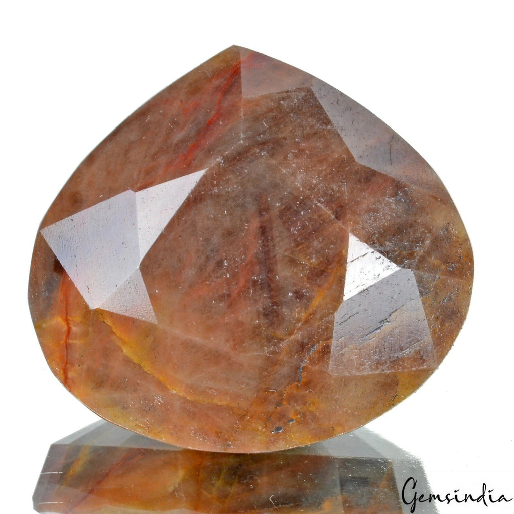 480 Cts Natural Untreated Brown Sapphire Pear Faceted Cut Loose Huge Size Gem