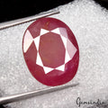 Certified 10.40 Ct Natural Untreated Red Ruby Oval Faceted Gems From Mozambique
