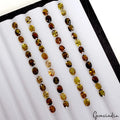 Certified 8.35 Ct Natural Yellow Brown Tourmaline 4x3mm Loose Jewelry Gemstones