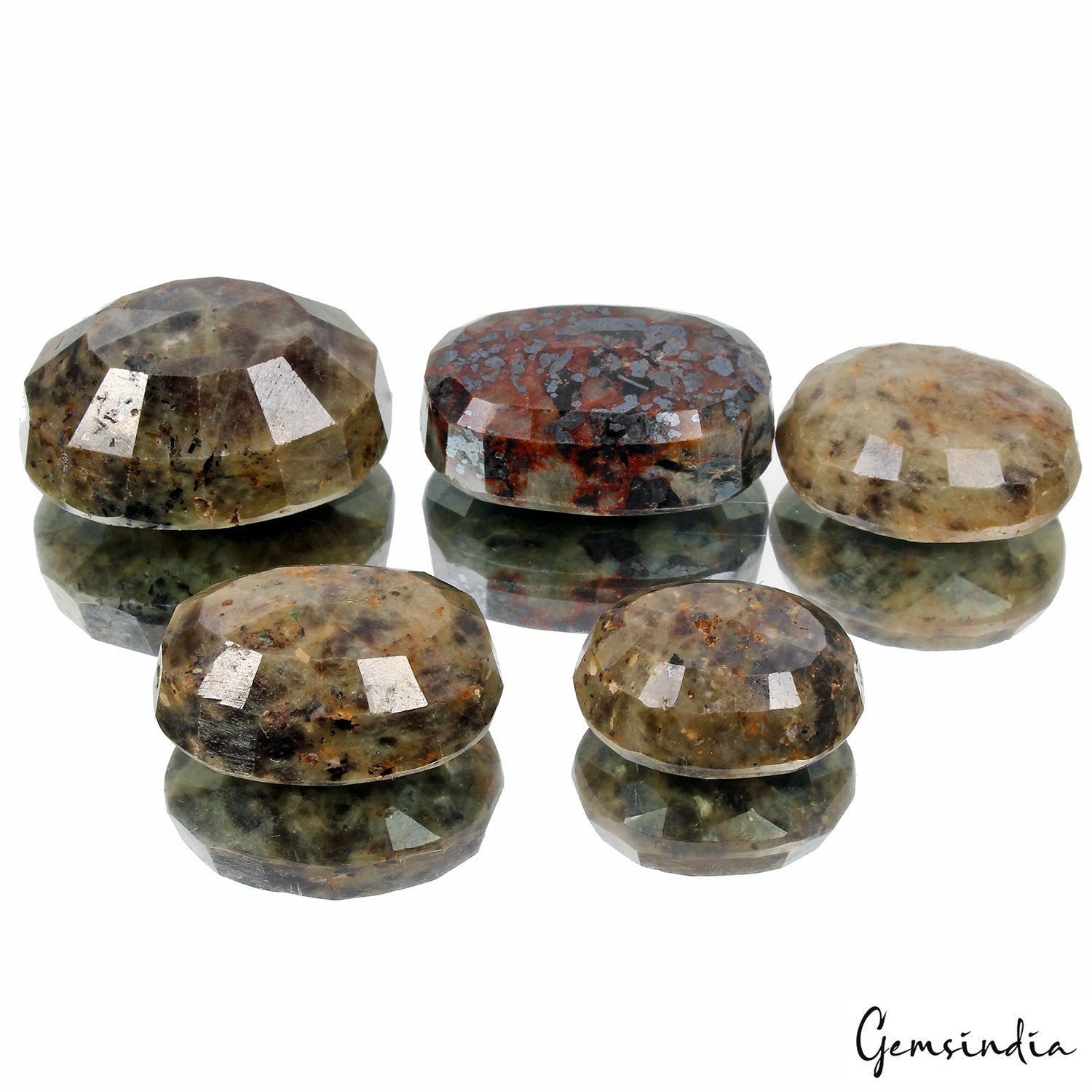 Natural Black Brown Sapphire Untreated Oval Cut Loose Gemstones 830 Ct 29-40mm