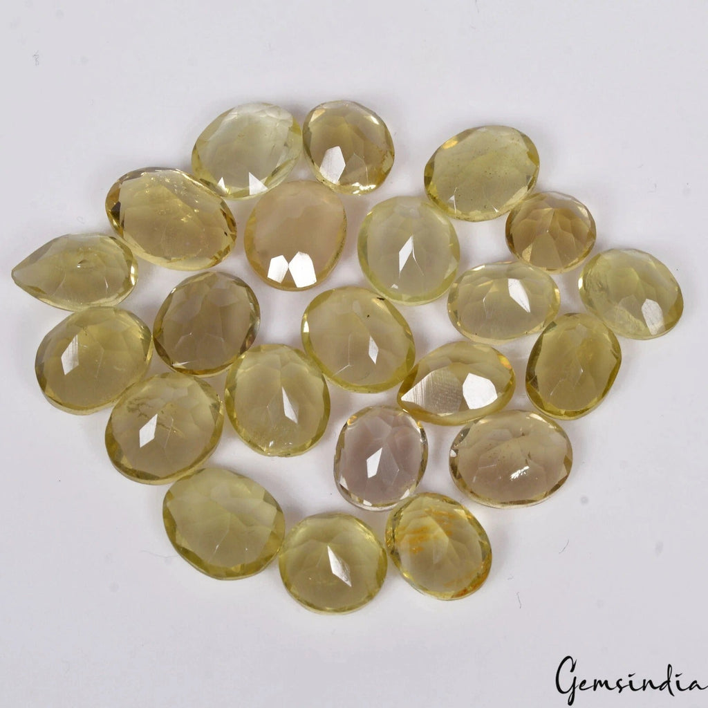 22 Pc Natural Citrine 9mm-13mm Mix Cut Loose Unheated Gemstones 85.30 Ct, Brazil