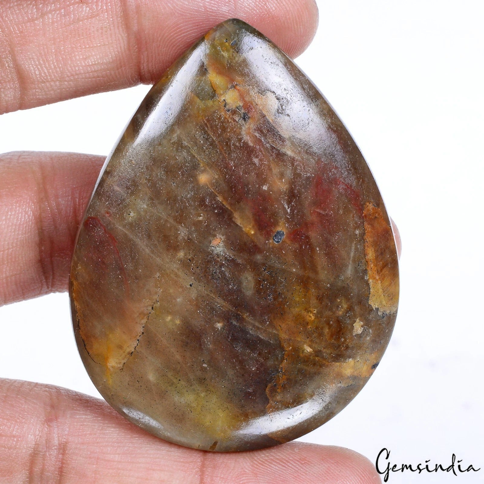 470 Cts Natural Untreated Brown Sapphire Pear Cab Huge Loose Earth Mind Huge Gem
