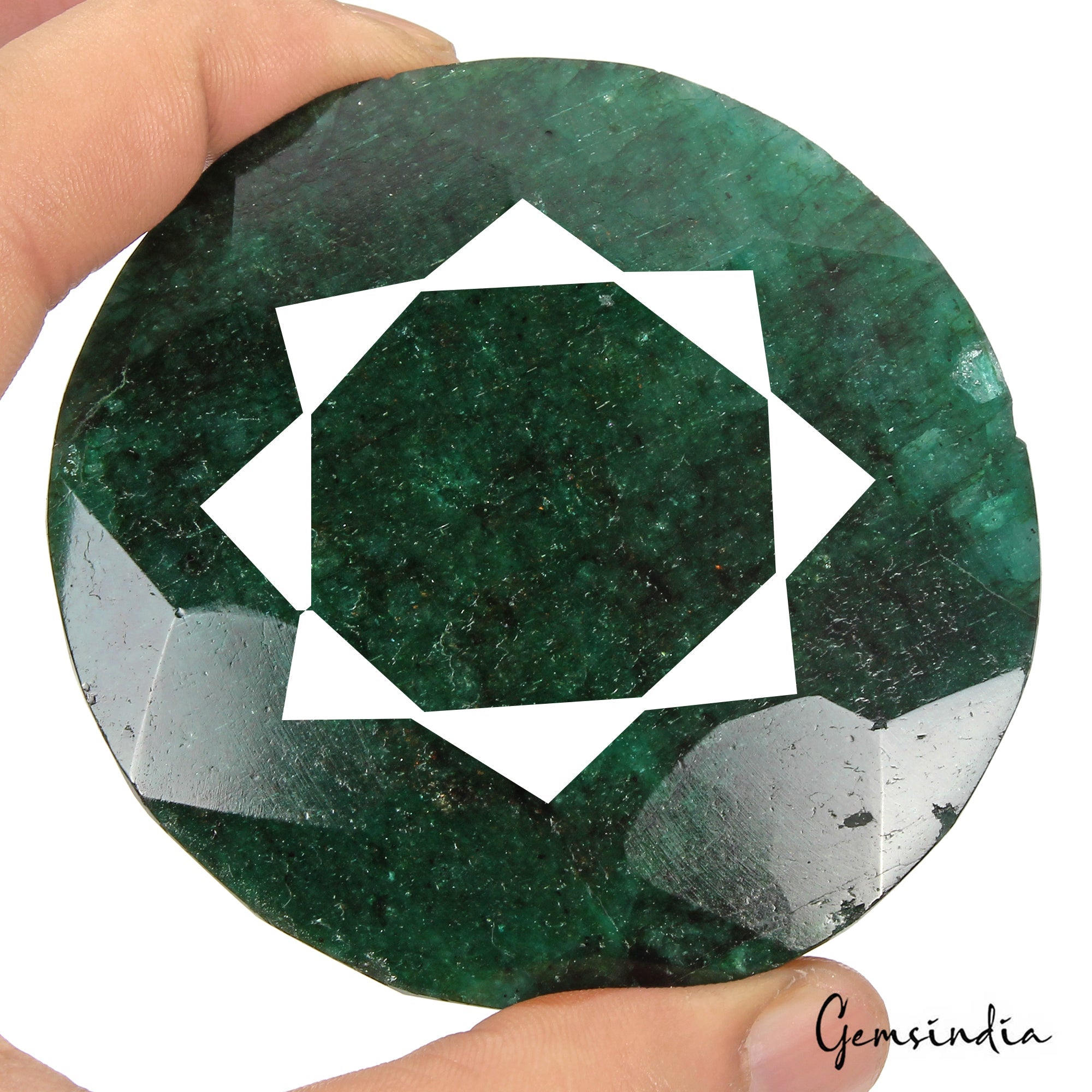 100% Natural 1400 Ct Green Emerald Round Cut Loose Earth mined Gemstone, Brazil