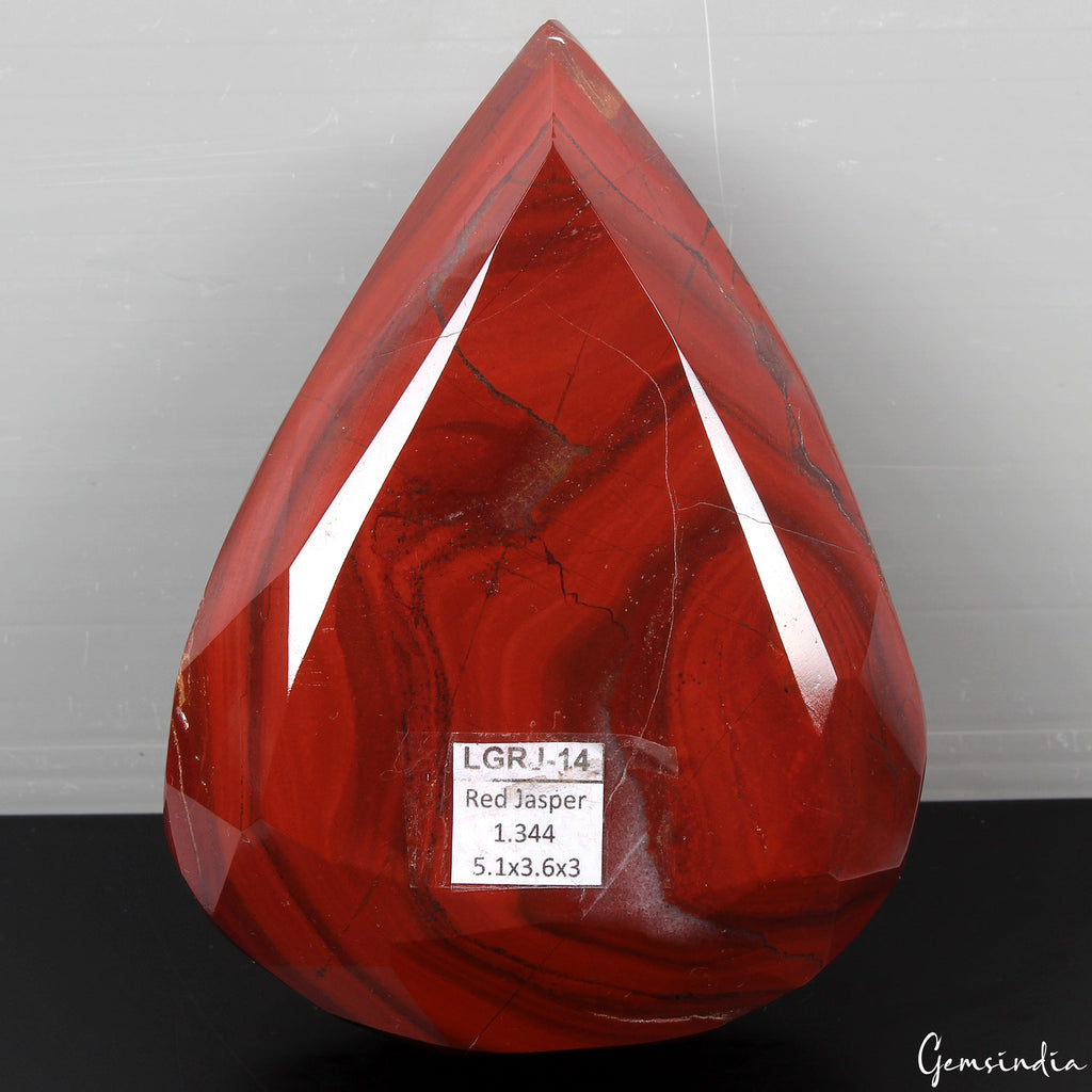 1344 Gram Natural Untreated Red Jasper Huge Pear Cut Loose Large Gemstone