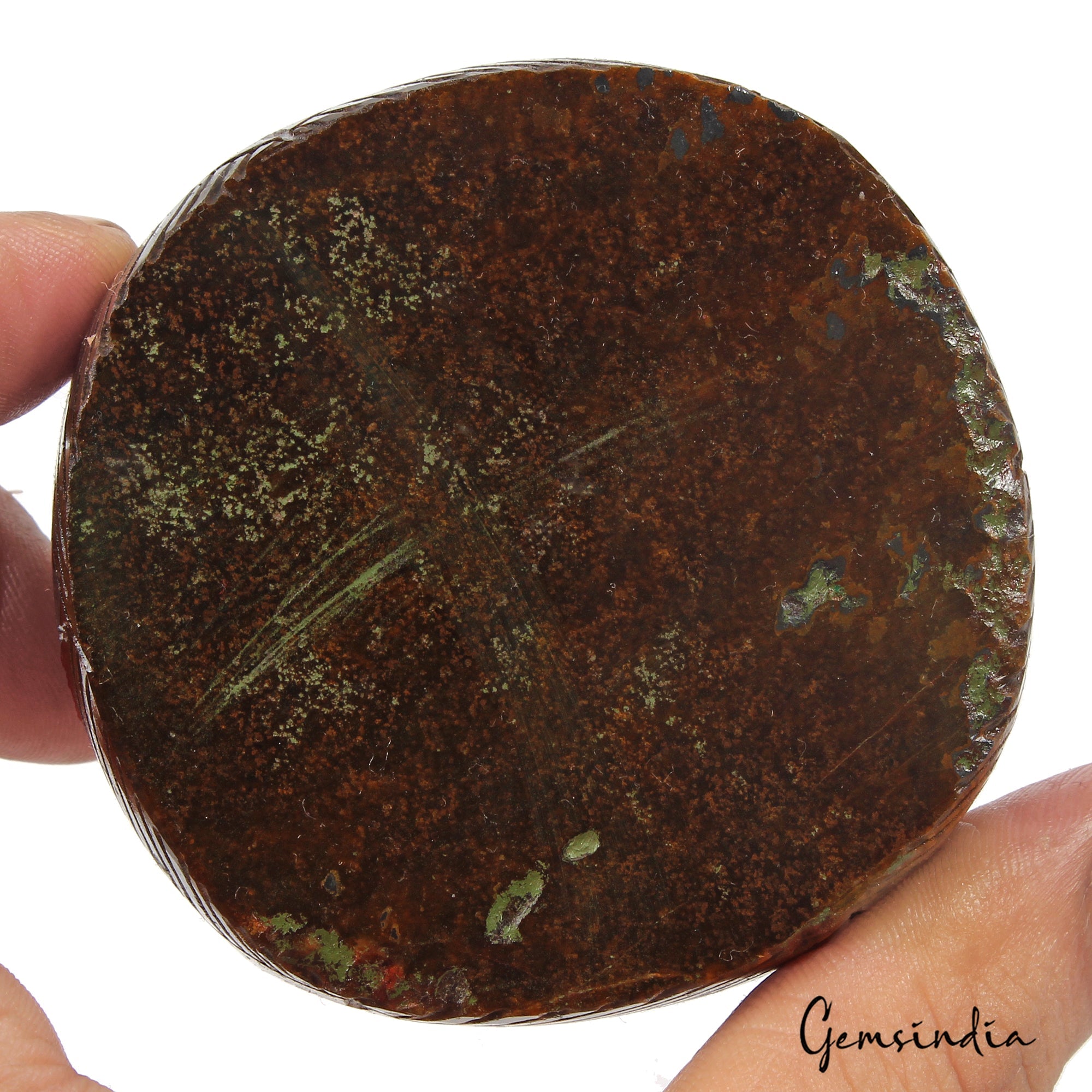 1580 Ct Natural Untreated Brown Red Tiger Eye Round Carving Earth Mined Gemstone