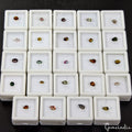 24 Pcs Estate Semi Precious Mix Cut Multi Color Tourmaline Gemstones Collection