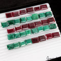 440 Ct/37 Pcs Natural Red Ruby Green Emerald Baguette Cut Loose Gems For Jewelry