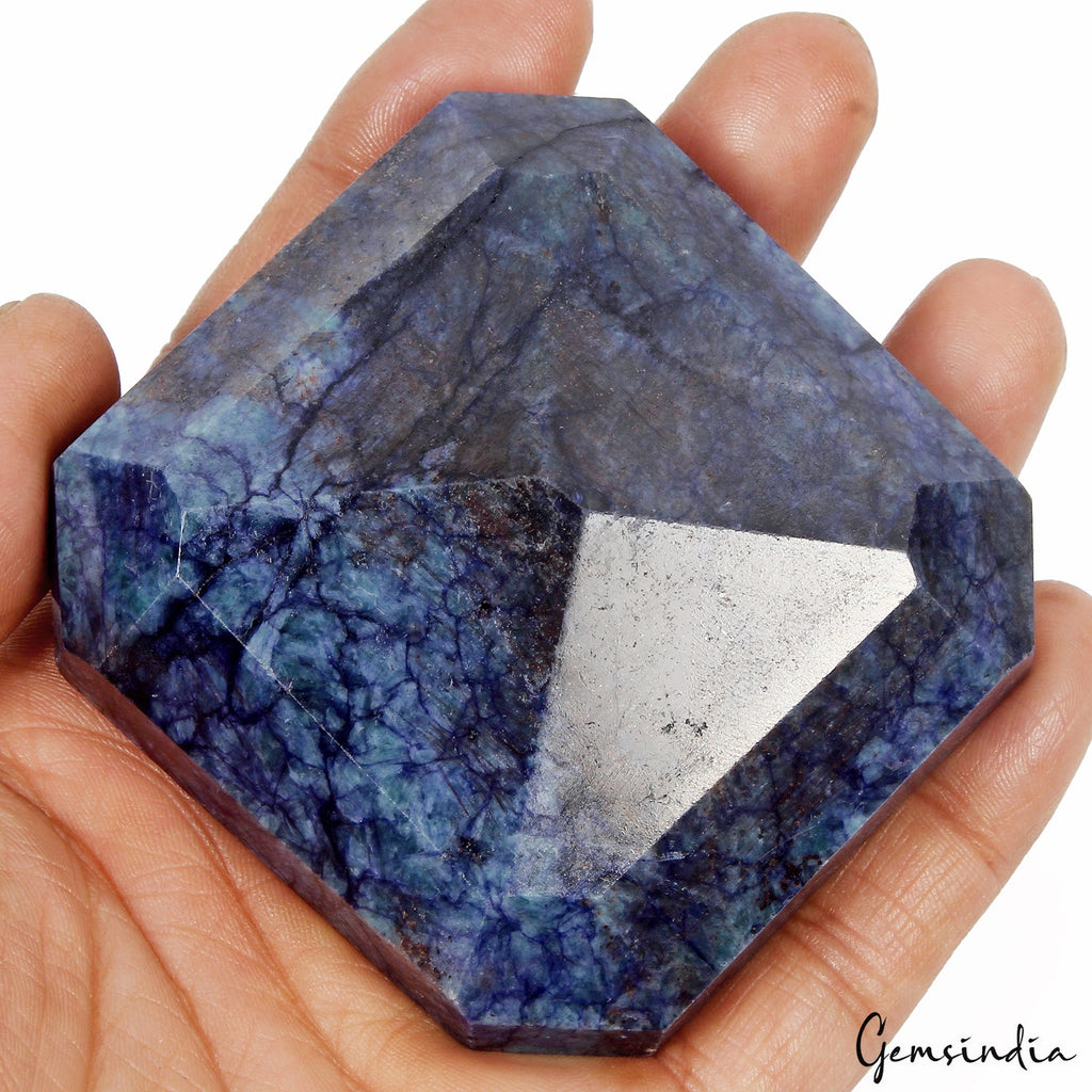 1730Ct Natural Blue Sapphire Octagon Cut Faceted Earth Mined Huge Loose Gemstone