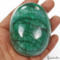 Emerald Cabochon, Color Enhanced, Green — 78x61x44 mm, 2170 Ct, Brazil