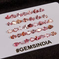 Certified 12.20 Cts/39 Pcs Natural Rubellite Tourmaline Pear Cut 5-6mm Gemstones