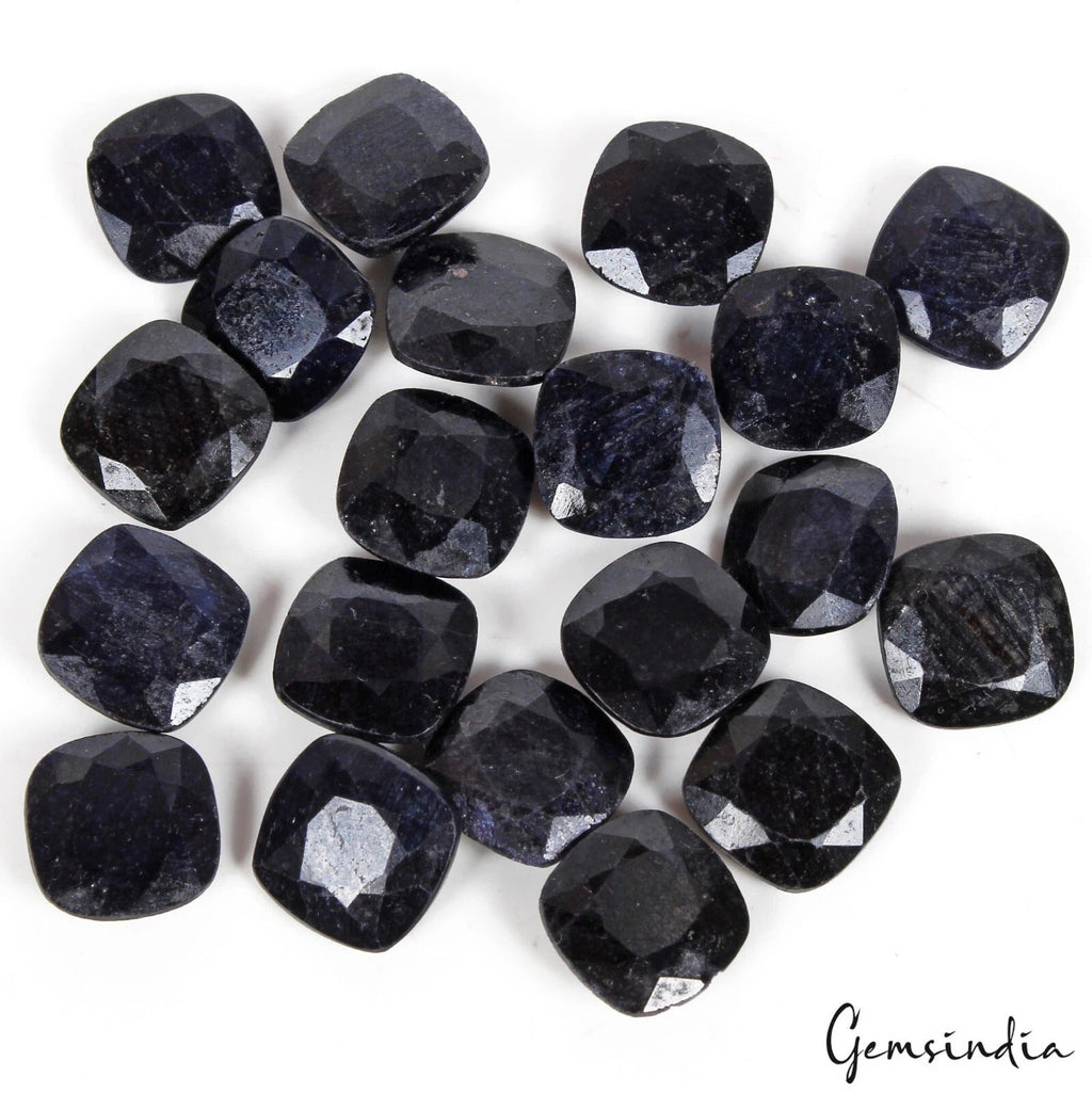 Certified 149.80 Cts/20 Pcs Natural Blue Sapphire Cushion Calibrated 12mm Gems