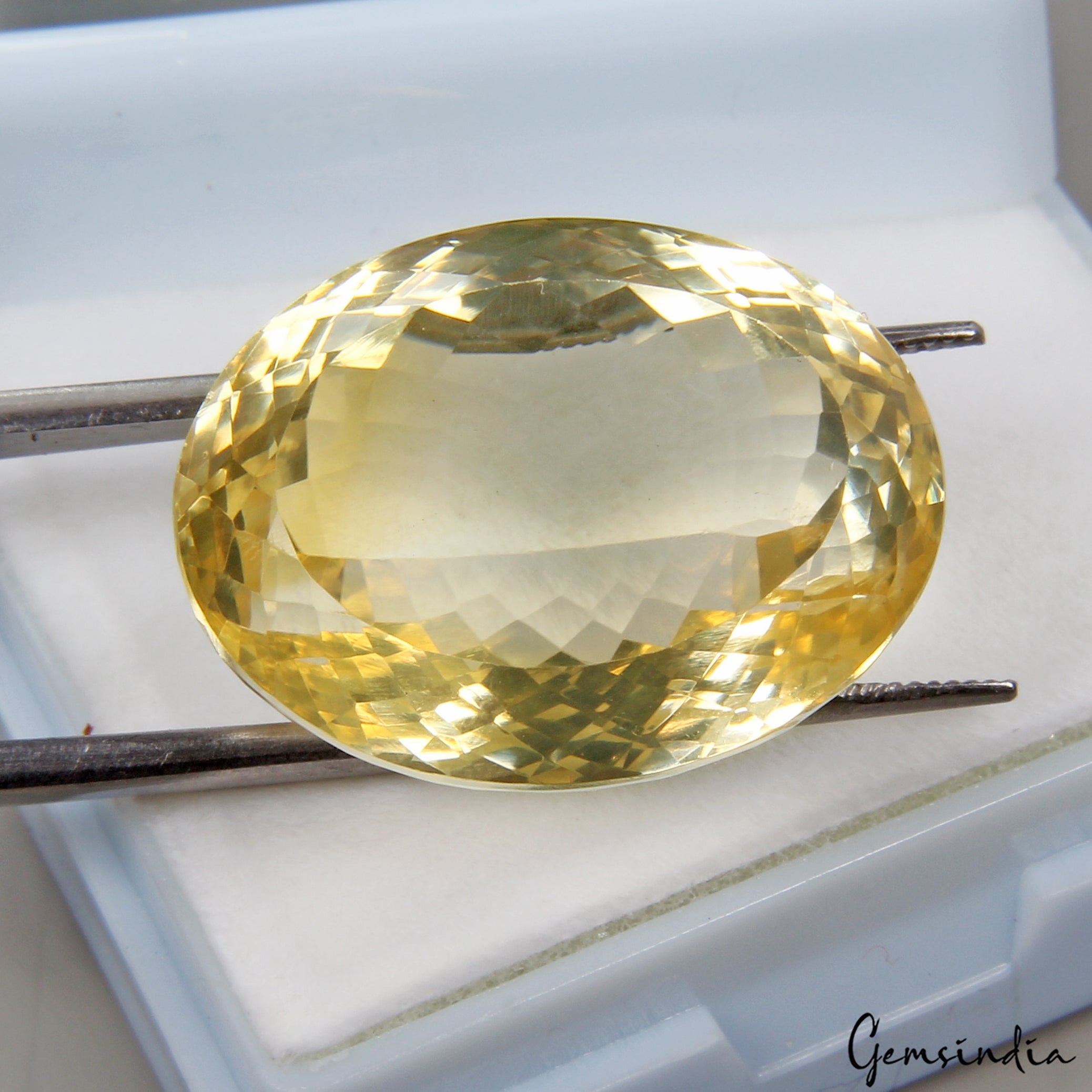 VVS 36.40 Ct Natural Lemon Quartz Citrine Pendant Size Loose Certified Gemstone