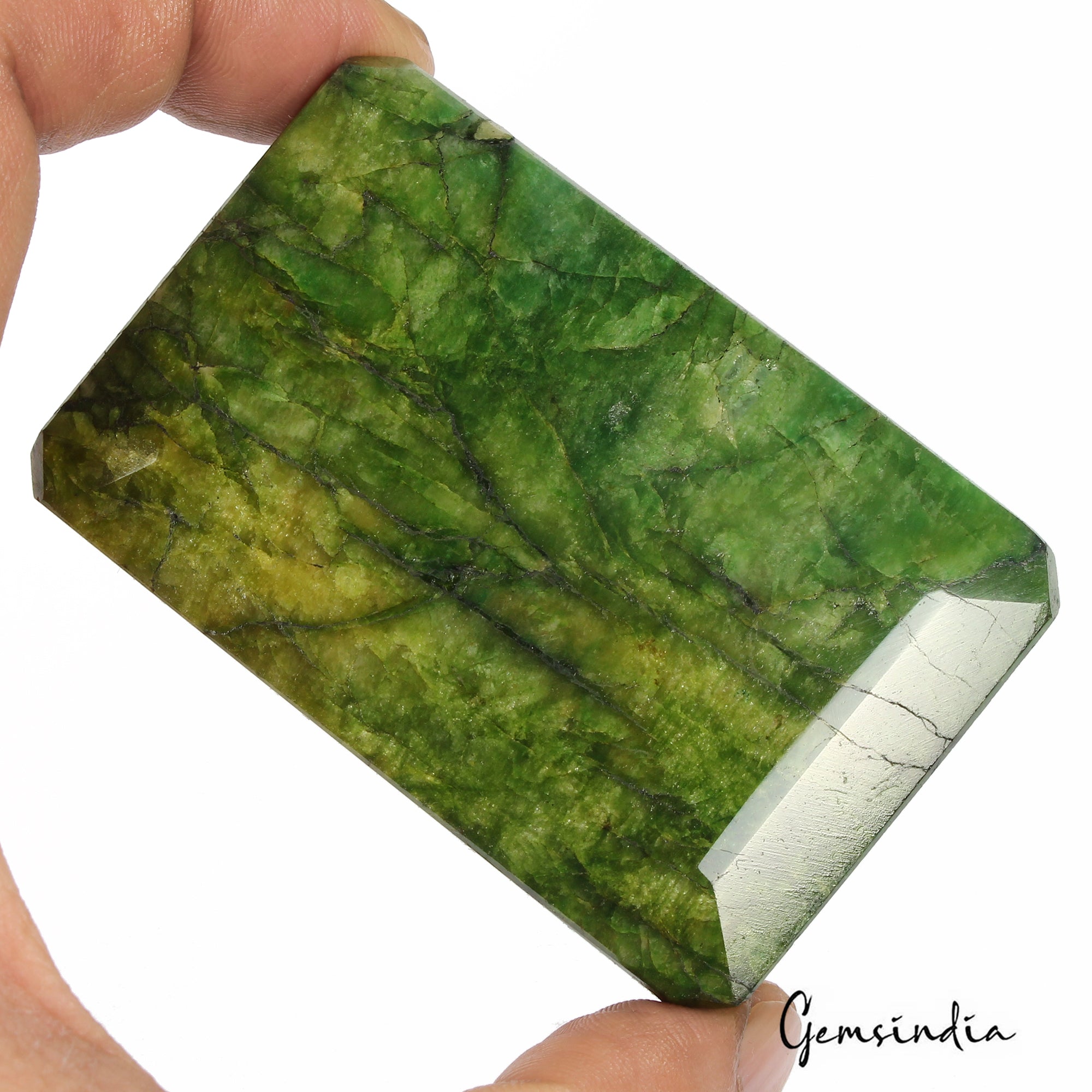 860 Ct Natural Parrot Green Emerald Octagon Cut Faceted Earth Mined Loose Gems