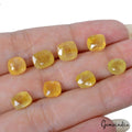 Yellow Sapphire Lot, Loose Gemstone, Untreated — 8 Pieces, 7mm, 22.00 Ct, Sri Lanka