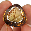 VVS 50.20 Cts Natural Citrine Golden Honey AAA Grade Pear Cut Loose Gemstone~