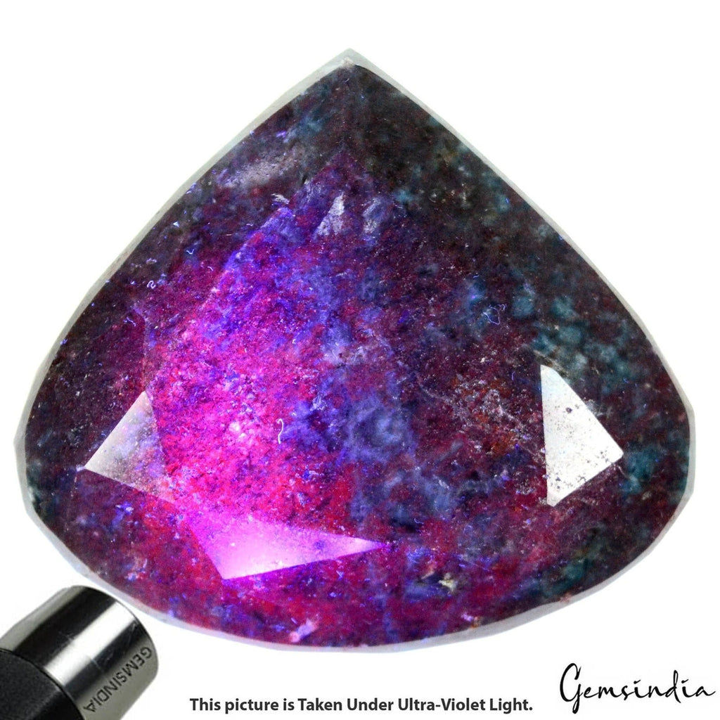 1540 Ct Natural Untreated Ruby Kyanite Pear Faceted Huge Loose Madagascar Gem