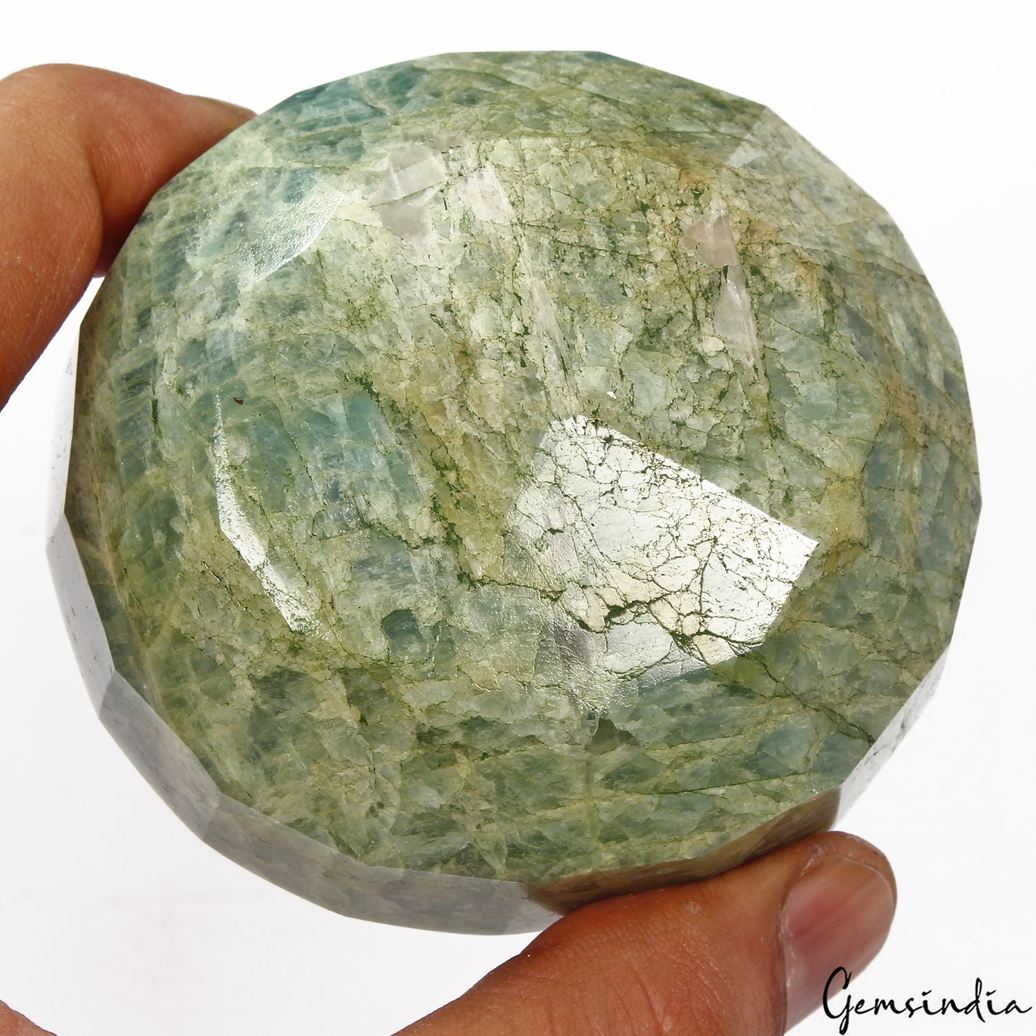 1800Ct Natural Untreated Green Blue Beryl Aquamarine Oval Faceted Loose Huge Gem