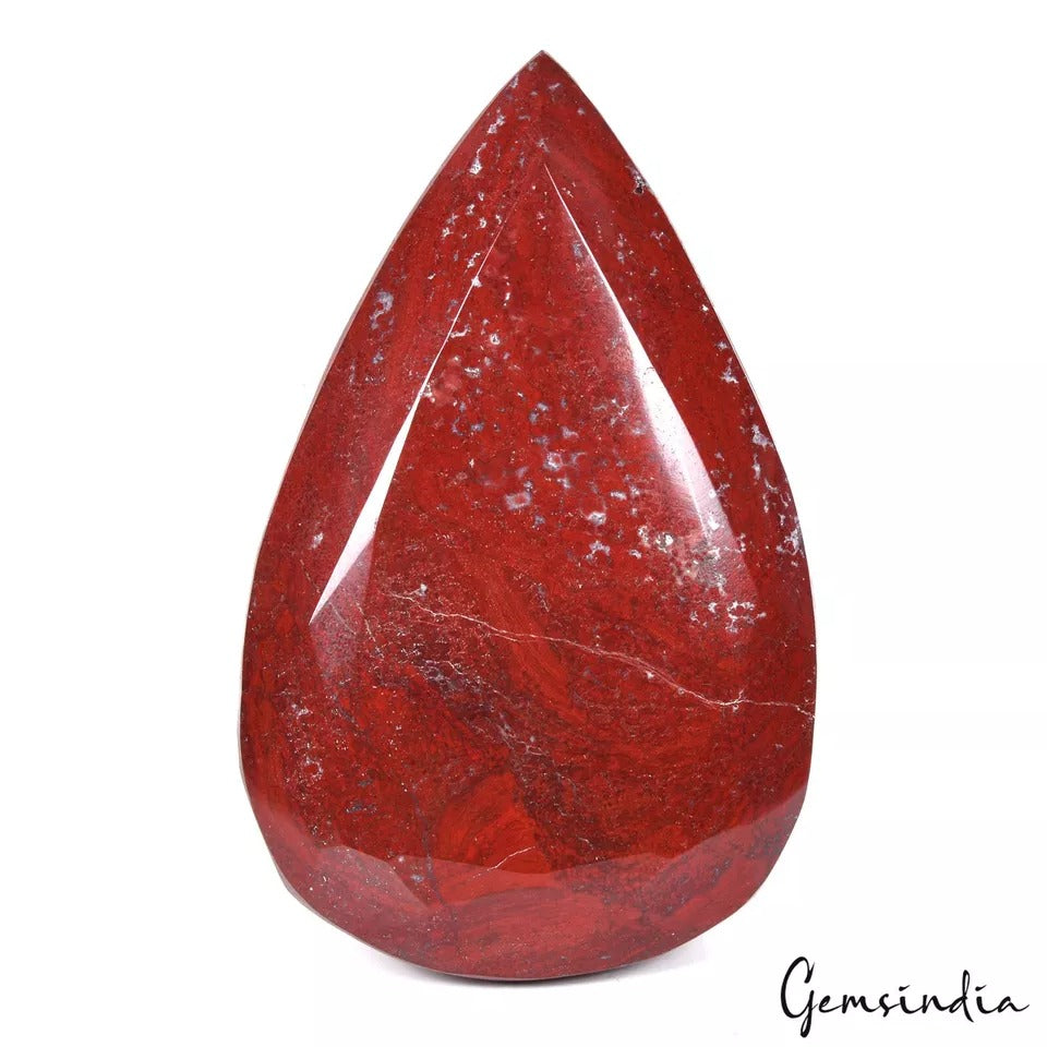 Red Jasper Loose Gemstone, Untreated — 5x3.2x3 Inch, 4200 Ct (0.84 Kg), Madagascar