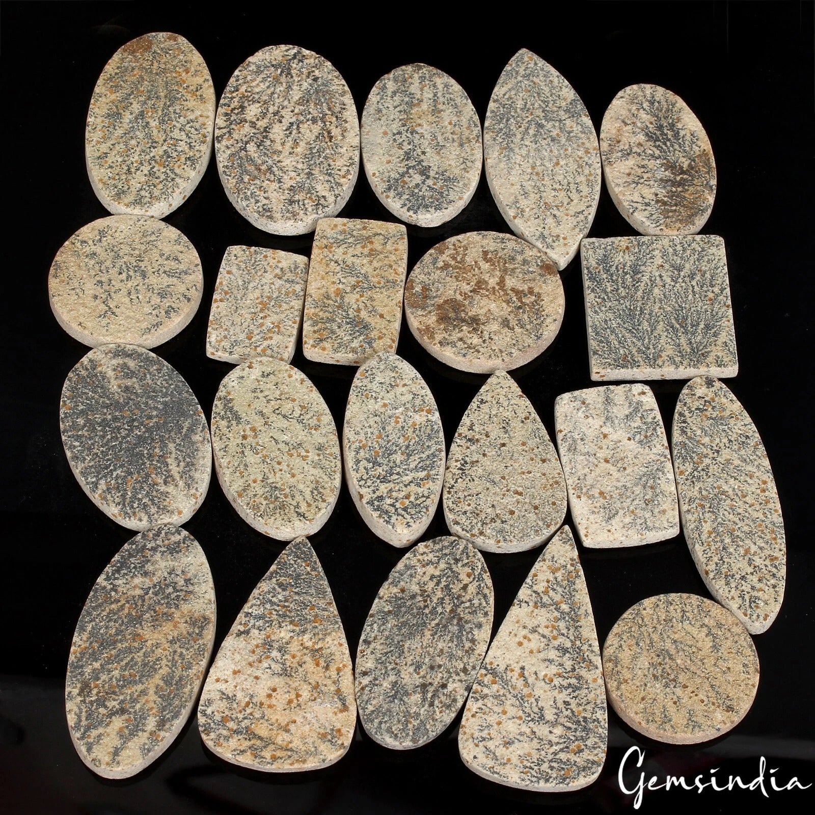 Psilomelane Lot, Loose Gemstone, Untreated — 16 Pieces, 24mm to 51mm, 700 Ct