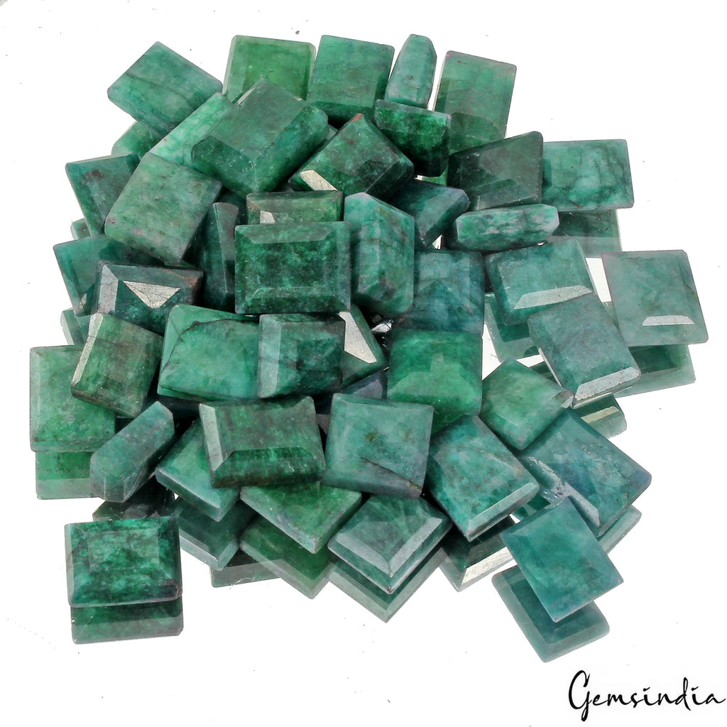 Natural 500 Ct Fine Baguette Cut Loose Emerald 11-17mm Gemstones, Brazil~ 48 Pcs