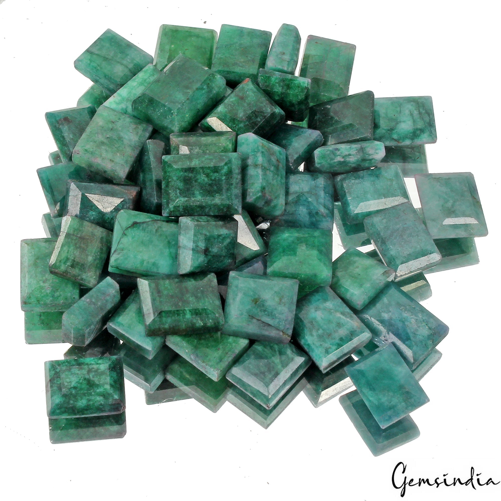 Natural 500 Ct Fine Baguette Cut Loose Emerald 11-17mm Gemstones, Brazil~ 48 Pcs