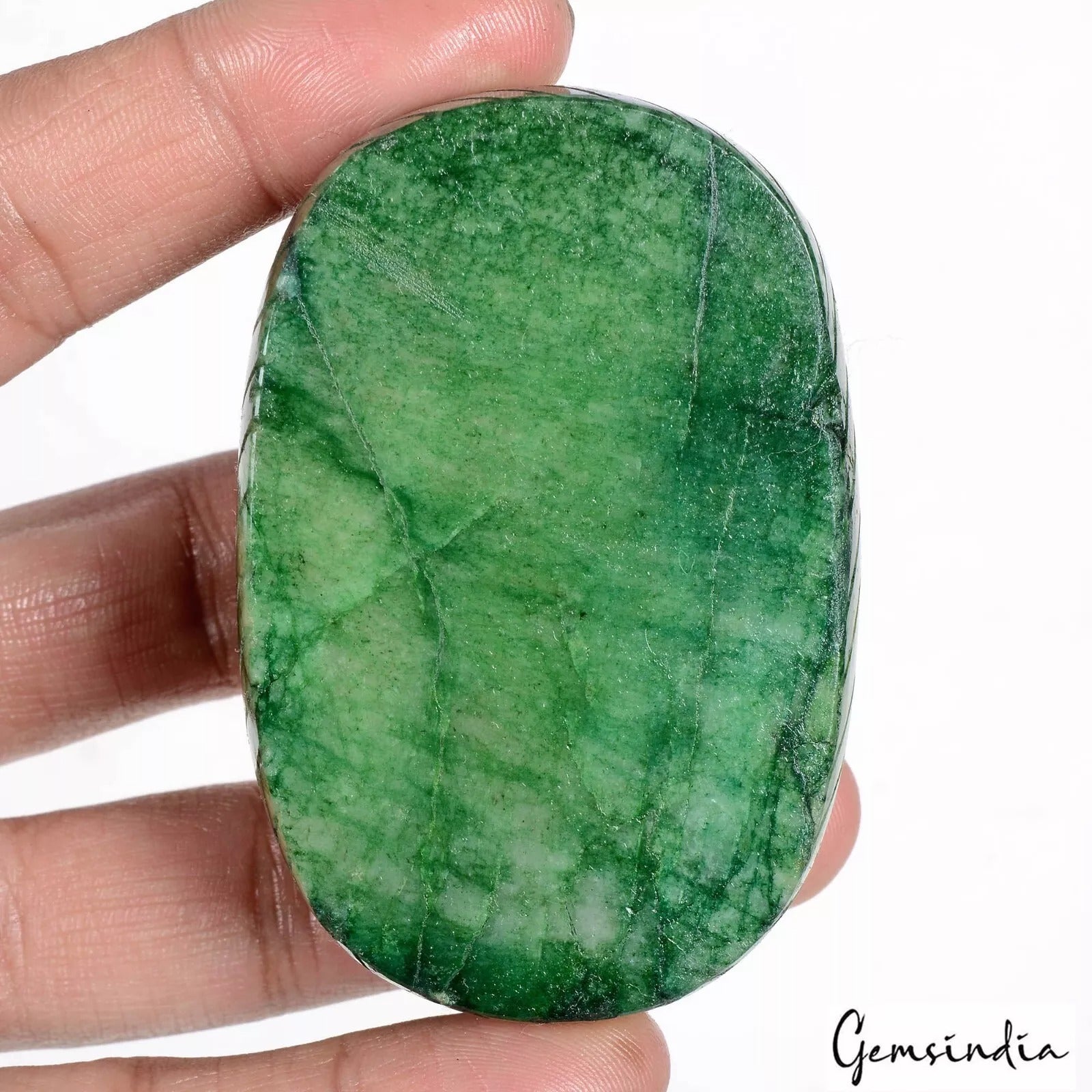 Emerald Loose Gemstone, Color Enhanced, Green — 71 x 47 x 30 mm, 900 Ct, Brazil