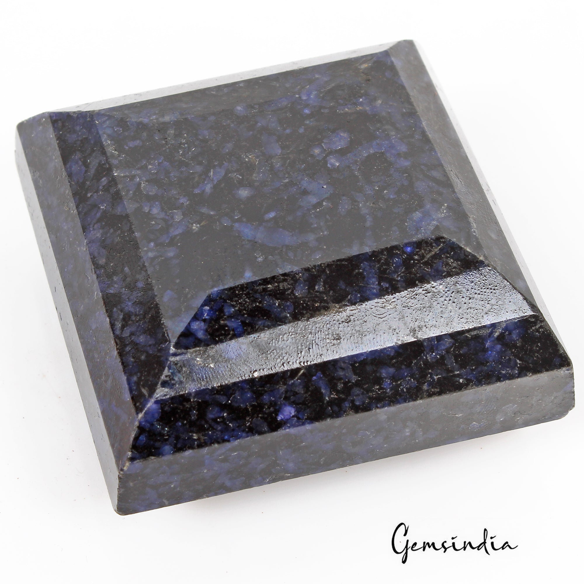 Huge 1830 Ct Natural African Dark Blue Sapphire Square Cut Earth Mined Loose Gem
