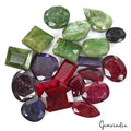 730 Ct/20 Pcs Natural Multi Color Emerald Ruby Sapphire Mixed Cut Loose Gems Lot
