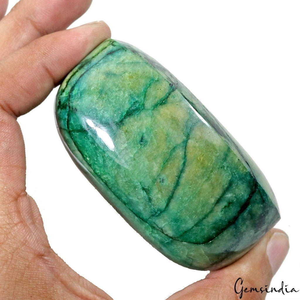 1220 Ct Natural Brazilian Green Emerald Oval Cab Huge Earth Mined Loose Gemstone
