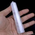 640 Ct Natural Untreated White Quartz Healing Crystal Reiki Obelisk Tower Gems