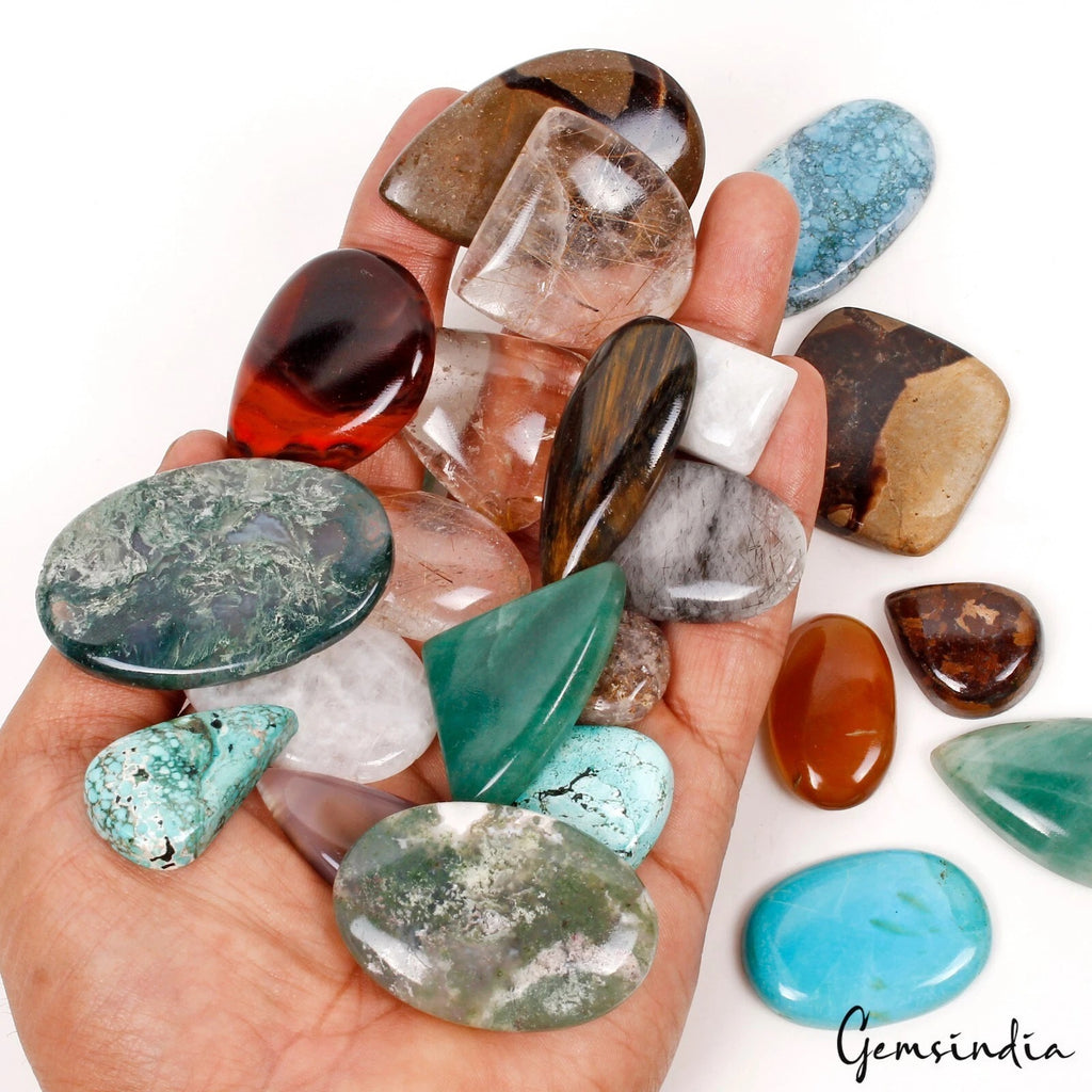 Tiger Eye Lot, Loose Gemstone, Color Enhanced, Multi-Color — 23 Pieces, 24mm to 53mm, 1430 Ct, Madagascar