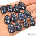 6 Pair Natural Sapphire Untreated/Unheated Rose Checker Cut Loose Gemstones~12Pc