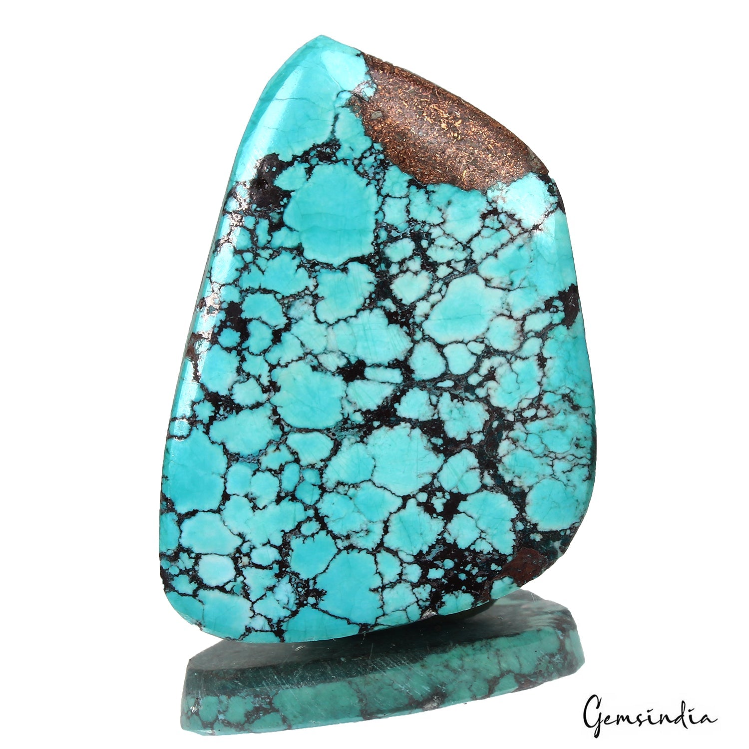 56.50 Ct Natural Arizona Blue Turquoise Fancy Cab Loose Gems From United State