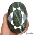 1980 Ct Natural Untreated Green Jasper Oval Faceted Earth Mined Loose Gemstone
