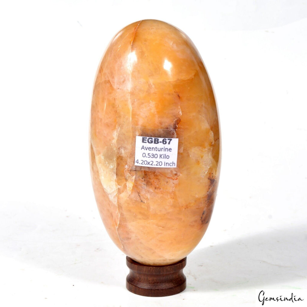 Big Natural Aventurine Stone Egg Oval Shape Healing Crystal Top Quality-530 Gram