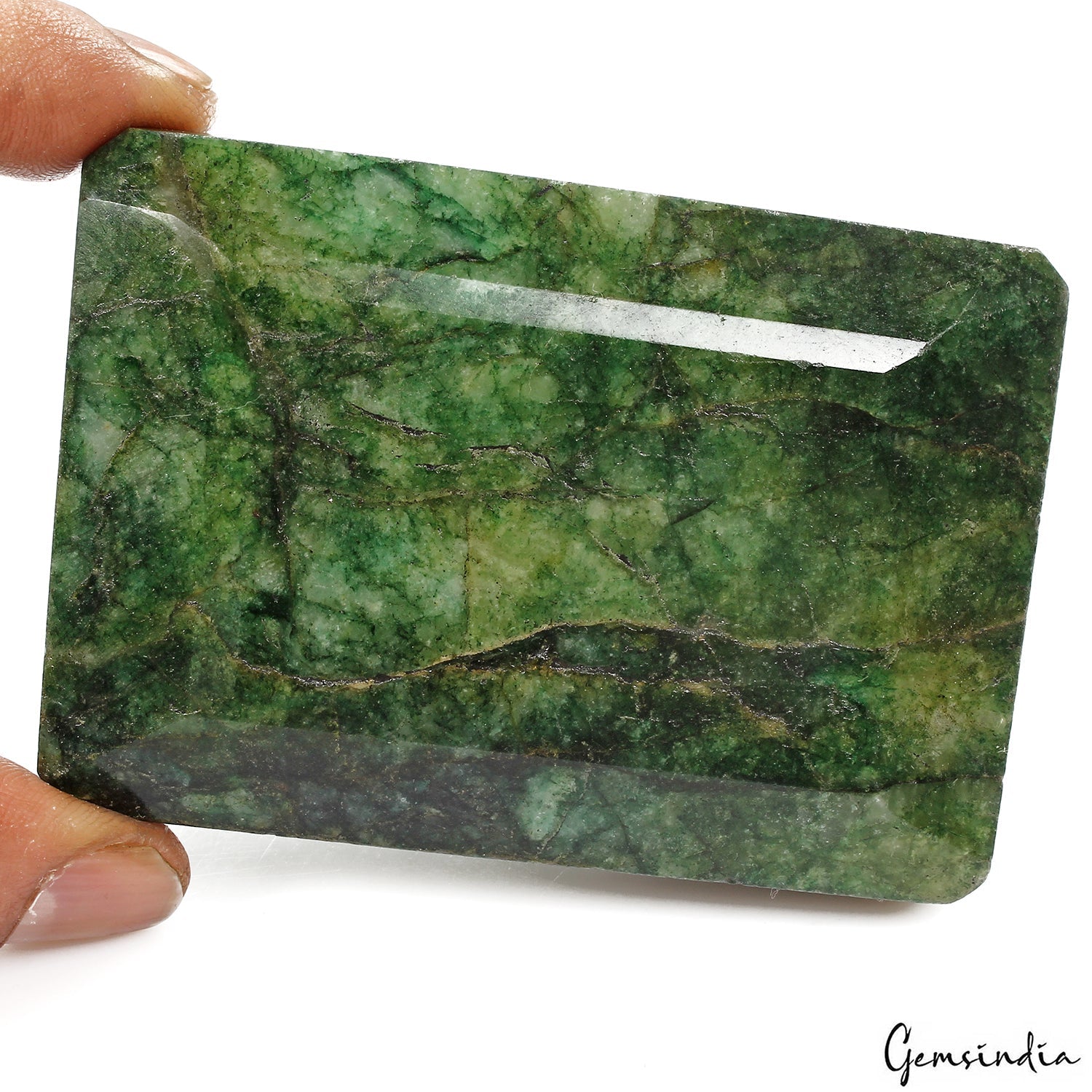 1630 Ct Natural Green Brazilian Emerald Octagon Cut Faceted Earth Mined Gemstone