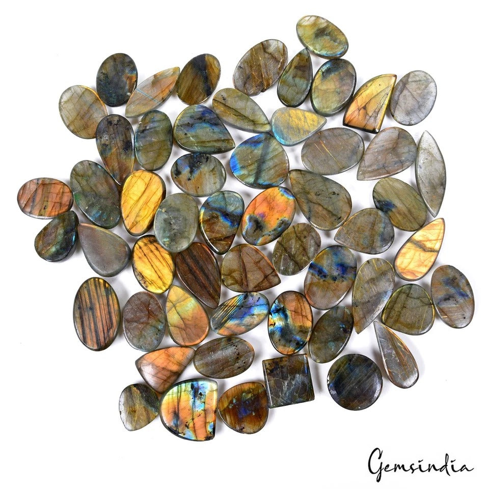 18-38MM Multi Labradorite Mix Shape Cab Loose Gemstone Lot for Jewelry~1290 Ct