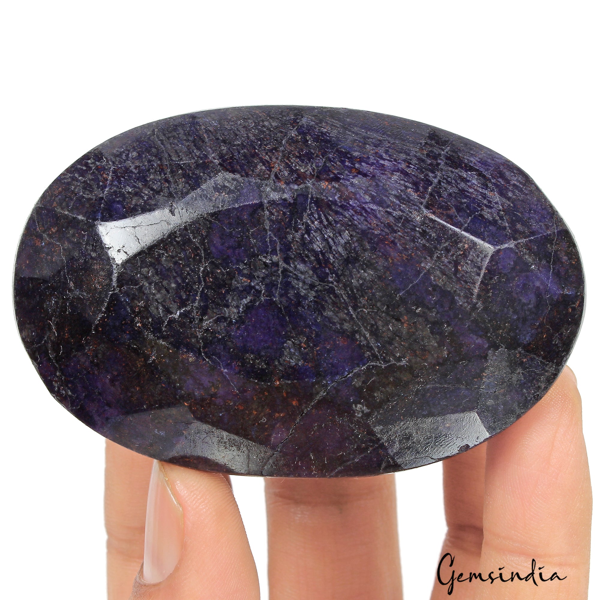 Blue Sapphire Loose Gemstone, Color Enhanced — 76 x 49 x 34 mm, 980 Ct