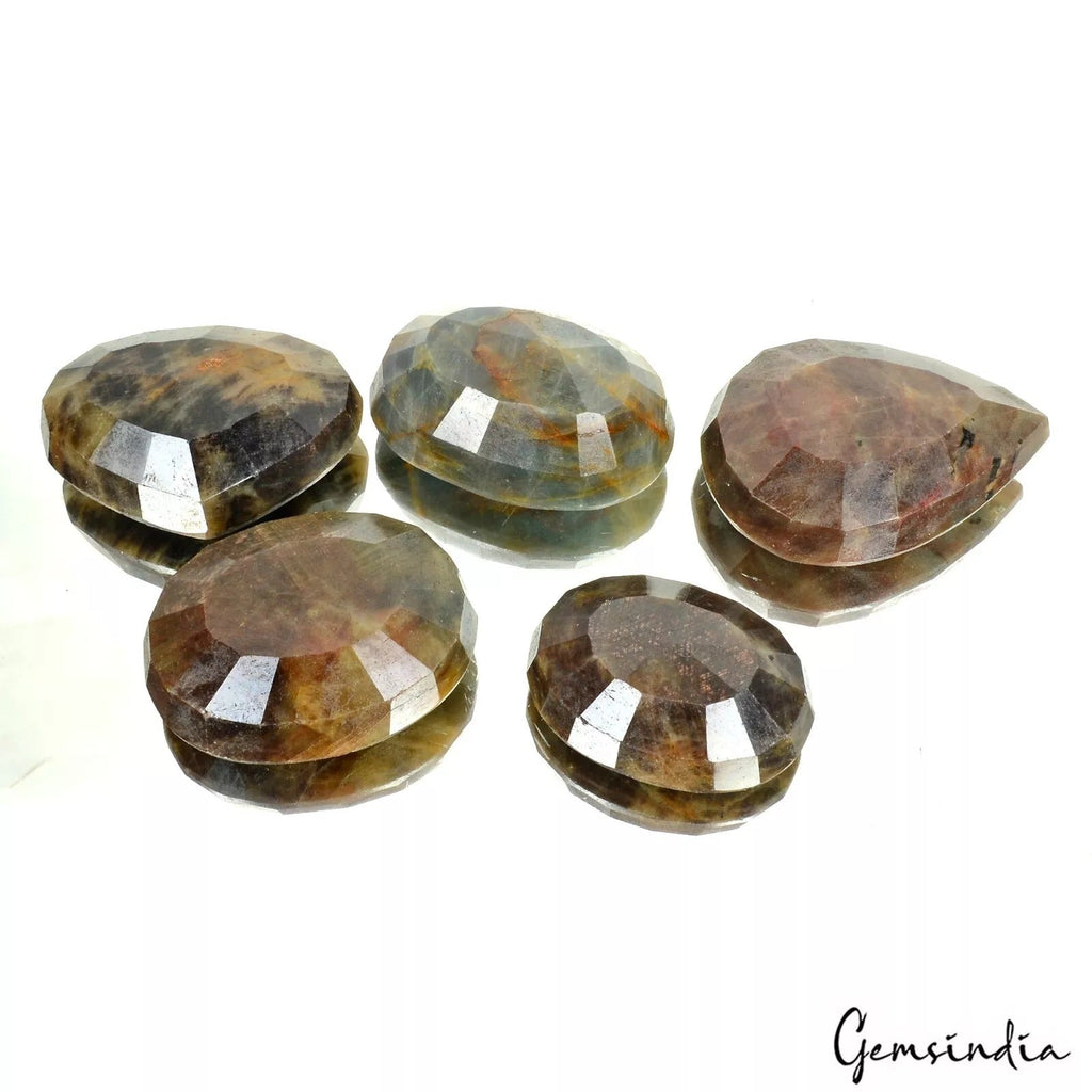 Certified 2100 Cts/5 Pcs Natural Untreated Bi Color Sapphire Mix Cut Loose Gems