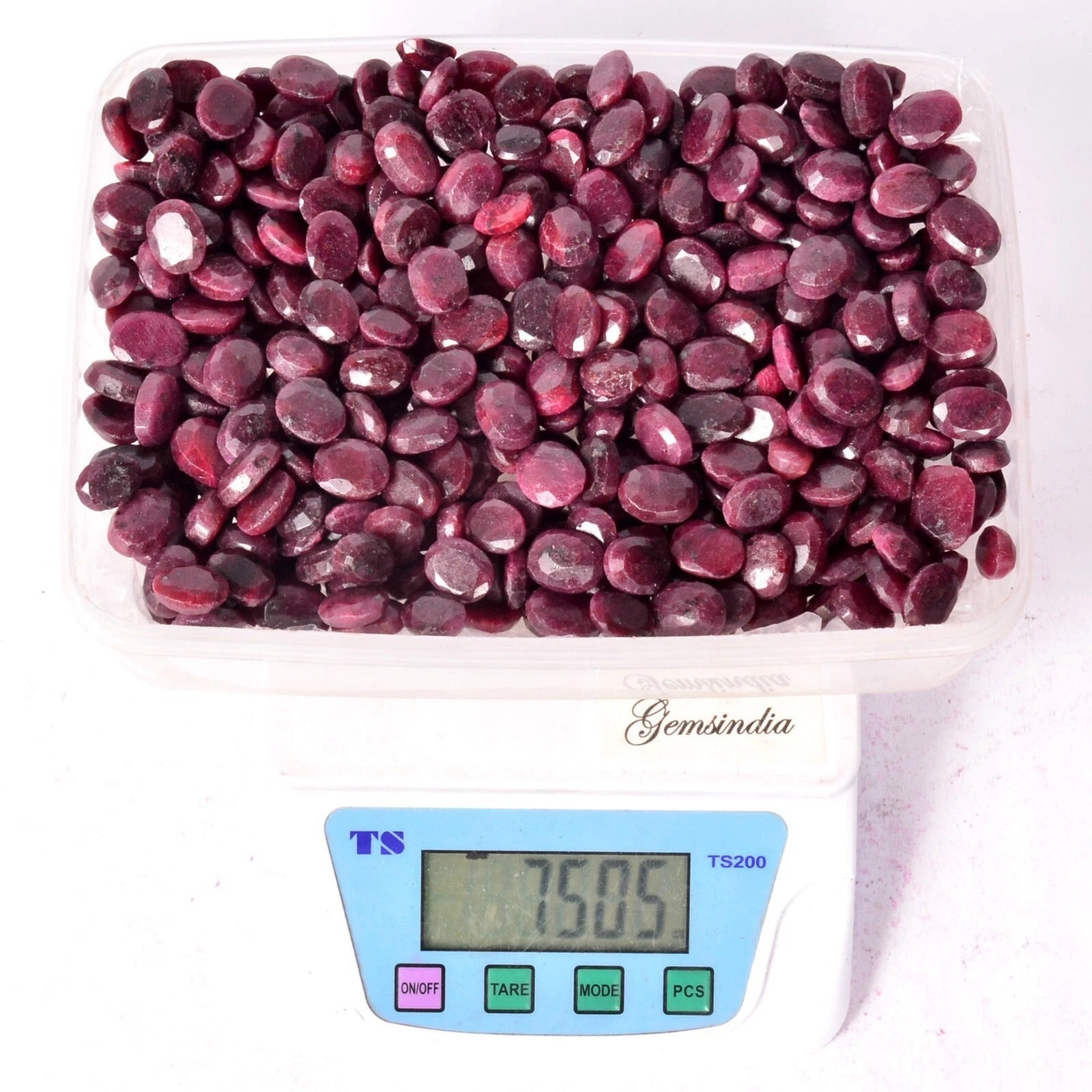 7500 Cts/452 Pcs Natural African Red Ruby Oval Cut Loose Gemstone Wholesale Lot