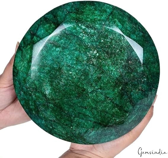 4.7 Kg Natural Brazilian Green Emerald Round Cut Museum Size Collective Huge Gem